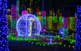 A holiday display, one of the top Christmas events in Naples, FL.